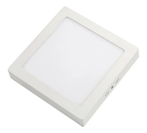Imagen 2 de 8 de Foco Led Panel Plafon Sobrepuesto Cuadrado 18w Luz Fria