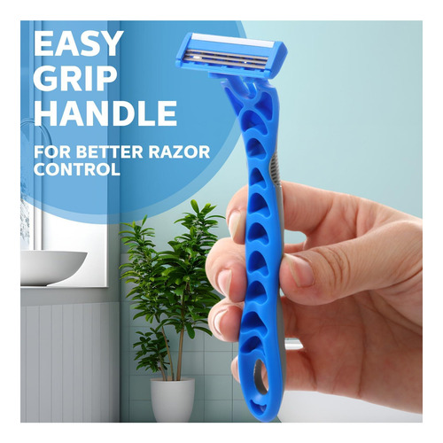 Leriton 50 Pcs Tres Cuchillas Razoras Desechables Para 3 Un