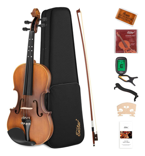 Set De Violín 1/2 Tamaño Medio Eva3 Mate Principiante...