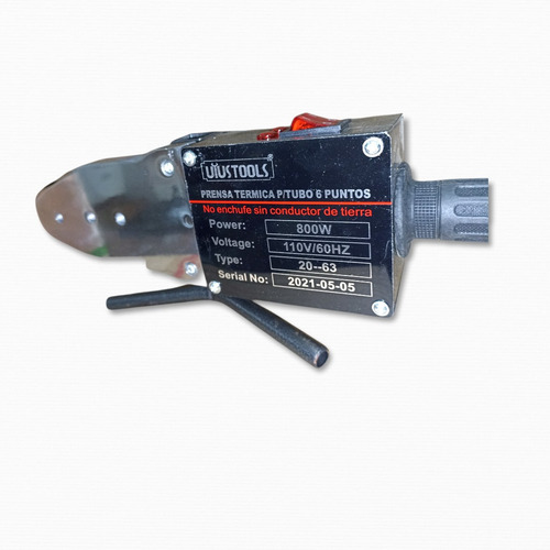 Imagen 5 de 8 de Maquina Polifusor Termofusora Soldador De Tubos Pvc Prt006