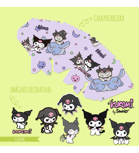 Kuromi Kit Cumpleaños Imprimible Editable Candy Bar