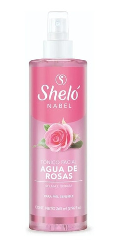 Agua De Rosas Sheló Nabel 265ml Tonico Facial Original