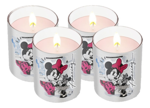 Caja Vela Aromatica Minnie Amazing Disney Chacel 4 Piezas