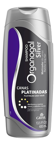 Shampoo Grisi Organogal Silver Canas Platinadas 400ml