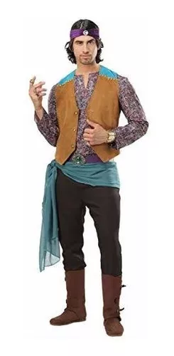 CHARM Turbante Fortune Teller - Disfraz gitano para hombre de terciopelo