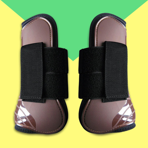 Botas Traseras Delanteras De Caballo Protección Marrón Xl