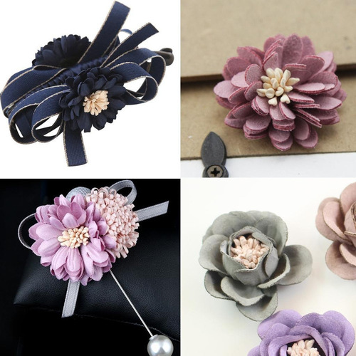 Pistilo De Estambres De Flores Artificiales Púrpura Beige