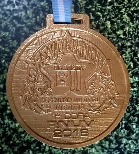 Imagen 4 de 4 de Medalla Metal Tecno Karate 60 Mm