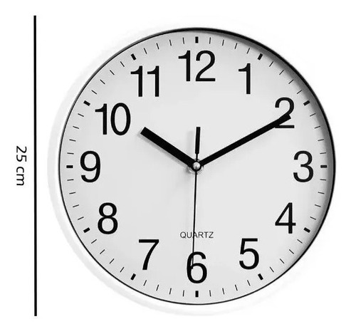 Imagen 2 de 3 de Reloj De Pared Moderno Minimalista Grande Clásico Cuotas