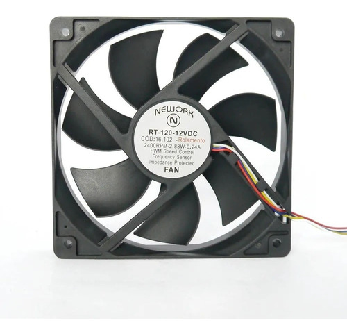 Microventilador Cooler Para Computador 120mm 12v Nework + Led N/d