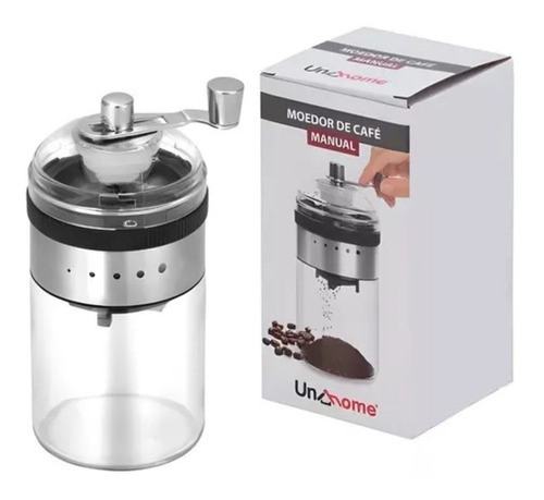 Moedor De Café Manual Grão - Inox, Cerâmica, Vidro - Unyhome