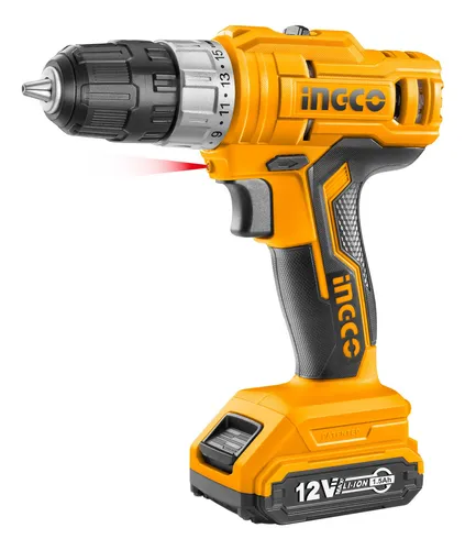 comprar Atornillador Ingco 12 Volt 1 Bat Litio Cdli1221 Color Amarillo Frecuencia 50\u002F60Hz