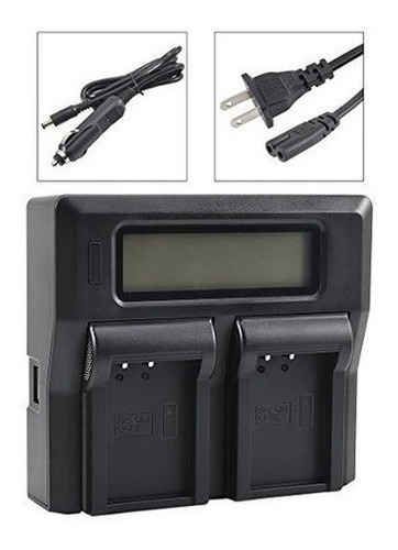 Dste - 15 Un Cargador Dual De Bateria Para Canon Lp-e17 Con 