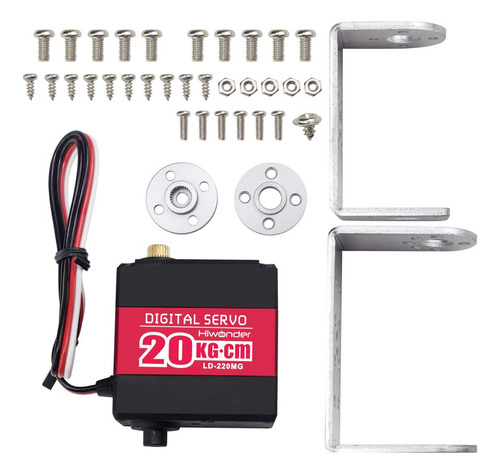 Ld-220mg Servo Digital De Alto Par De 44.1 lbs Con Doble Rod