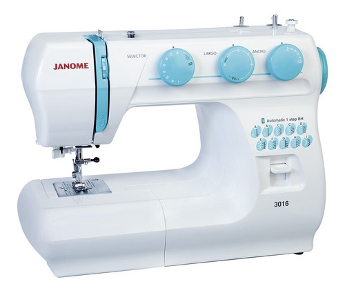 Máquina De Coser Casera Janome 3016 Color Blanco