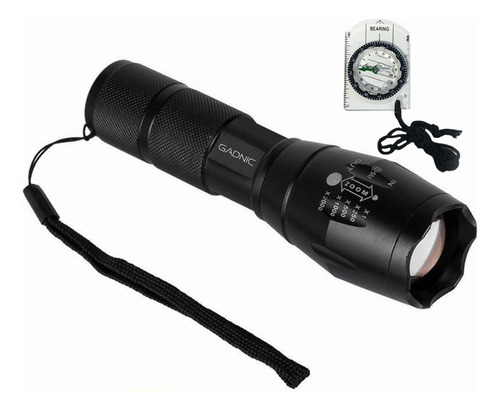 Linterna Gadnic Tactica 12000 Lumens Led Recargable Camping