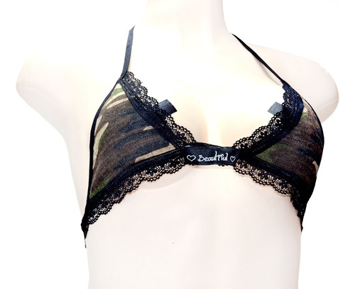 Bralette Talla Ajustable Cómodo Y Sexy, Fresco Bra002 Camufl