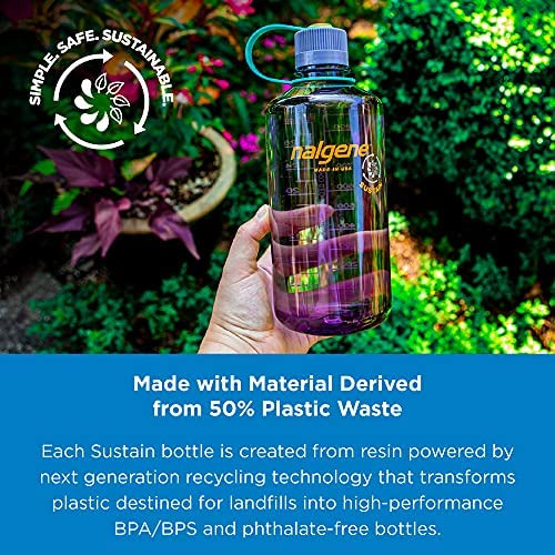 Botella De Agua Sin Bpa De Boca Estrecha Tritan Nalgene, Gri