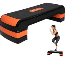 Comprar Step Banco Elevador Aerobics Fitness Crossfit Ajustable Color Negro y Rojo