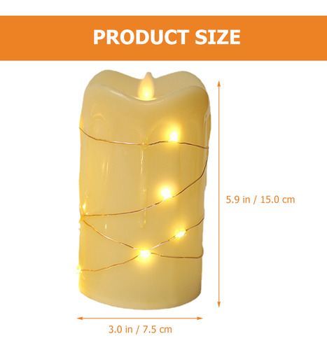 Lámpara De Navidad, Luz Led, Sin Llama, Fiesta De Navidad