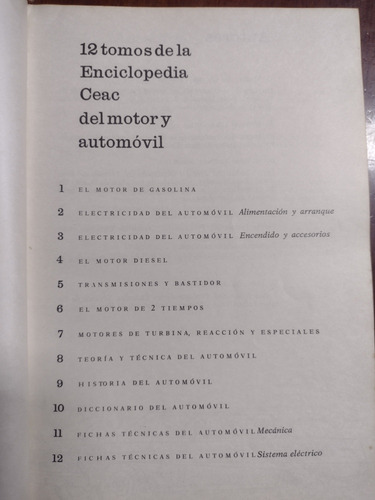 Enciclopedia Ceac Del Automotor- Electricidad Del Automovil (Usado)