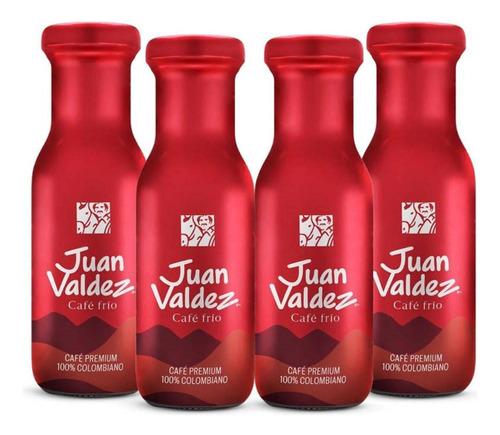 Café Tinto Frio Juan Valdez X4 Botellas X250ml