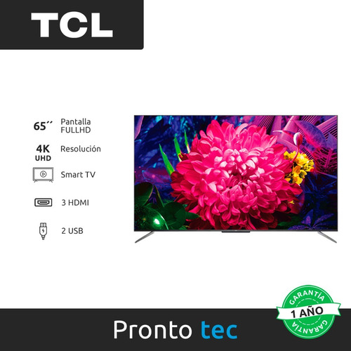 Smart Tv Tcl 65 P Qled 4k Uhd C71 65c715 Netflix Disney+