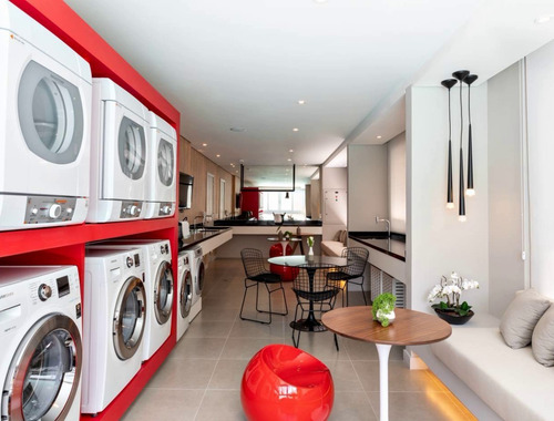 Imagem 20 de 21 de Apartamento Flat Studio - Novo De Alto Padrão - Mobiliado - Com Garagem - A 80m Da Estação Do Metrô - Ao Lado Do Ministério Da Economia / Receita Federal - Condomínio Setin Downtown Luz