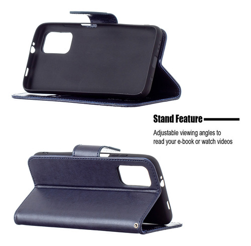 Funda Para Nokia 3.4/1.3/5.3 Funda Tipo Cartera Con Ranura Para Tarjetas, Textura Magnética, Mariposa, A Prueba De Golpes