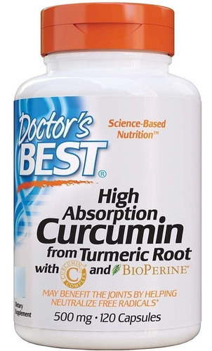 Doctor's Best | Curcumin - Turmeric Root | 500mg | 120 Caps