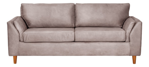 Sofa Milan 3c Cuero Kentucky Gris