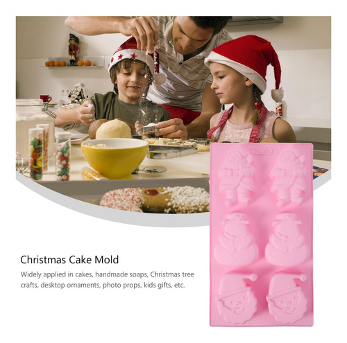 Moldes De Pastel De Navidad Hemoton 2pcs De Silicona Santa Y