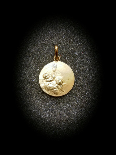Medalla En Oro Para Bautizo