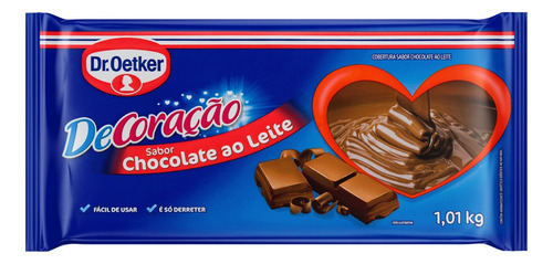 Cobertura Dr. Oetker DeCoração chocolate ao leite sem glúten 1.01 kg