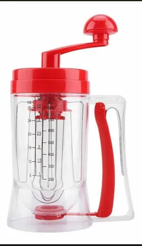 comprar Batidor Y Dispensador De Mezclas Para Hot Cakes , Cupcakes Color Rojo