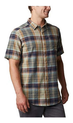 Camisa Hombre Columbia Under Exposure Manga Corta Algodon