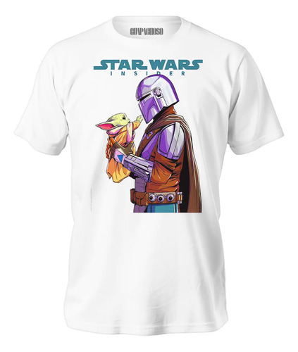 Playera Star Wars The Mandalorian Y Grogu Estampado