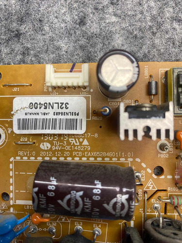 Placa Fonte Tv Lg 32ln540b (eax65284601 1.0) (Usado)