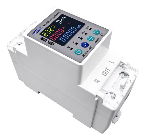 Conmutador Tuya Wifi 2p 63a 110v 220v Circuito De Medición K