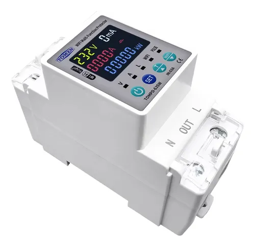 Conmutador Tuya Wifi 2p 63a 110v 220v Circuito De Medición