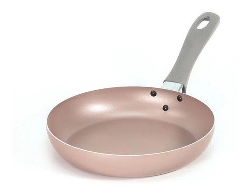 Imagen 2 de 9 de Sartén 20 Cm. Rosa Metalizado Ilko