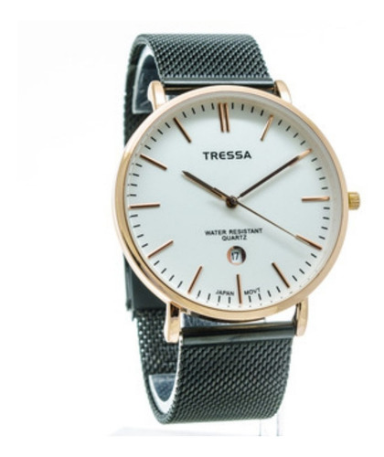 Reloj De Hombre Tressa Sumergibles 30m Malla Tejida De Acero