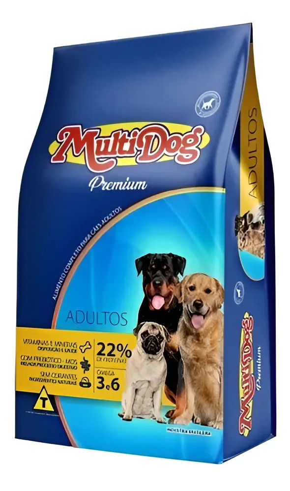 Ração Multidog Premium Sabor Carne 15kg