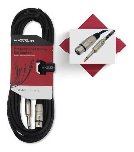 Cable De Audio Maxlin Canon A Plug 6mts 