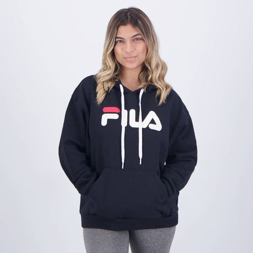 Moletom Fila Letter Ii Feminino Preto