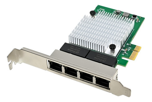 Placa De Rede Pcie X1 Realtek Rtl8111h Quad Port Rj45 Nic