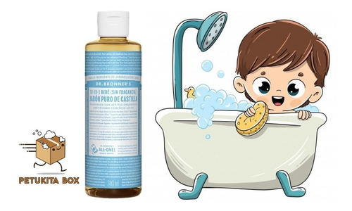 Jabón Neutro-bebé Puro De Castilla-dr. Bronner´s_petukitabox