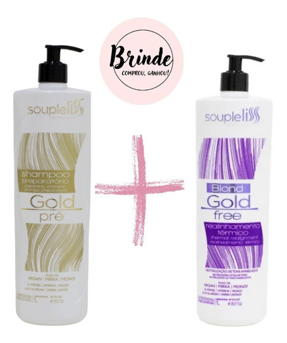Progressiva Blond Gold Free Soupleliss + Shampoo