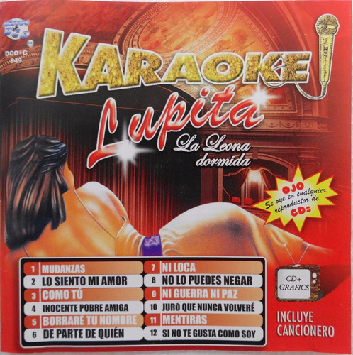 Lupita La Leona Dormida Karaoke Cd