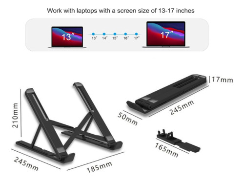 Soporte Para Laptop Ajustable Portátil Plegable Base Celular